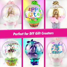 Load image into Gallery viewer, Bloonsy 24 Inch Clear Bobo Balloons (Pack of 10) - Extra-Wide Neck, Balloons For Balloon Stuffing Machine