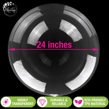 Load image into Gallery viewer, Bloonsy 24 Inch Clear Bobo Balloons (Pack of 10) - Extra-Wide Neck, Balloons For Balloon Stuffing Machine