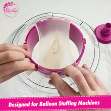 Load image into Gallery viewer, Bloonsy Pro-Grade 18-Inch Clear Latex Balloons (Pack of 10) - Extra-Wide Neck,  Balloons For Balloon Stuffing Machine